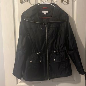 Charter Club light rain jacket in black size P/S